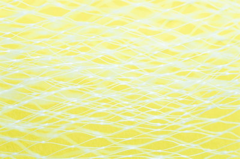 Free Stock Photo: Abstract background composed of overexposed white netting mesh on yellow