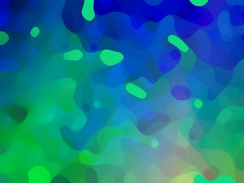 Free Stock Photo: Abstract green and blue organic shaped blotches or splatter as background