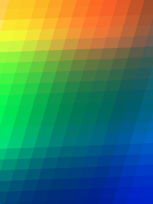 Free Stock Photo: Full Frame Abstract Pixelated Background Image - Colorful Rainbow Spectrum Themed Background with Shades of Blue, Green, Yellow and Orange