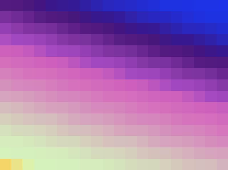 Free Stock Photo: Pixel texture background of diagonal color bars in graduating white through pink to blue in a full frame view