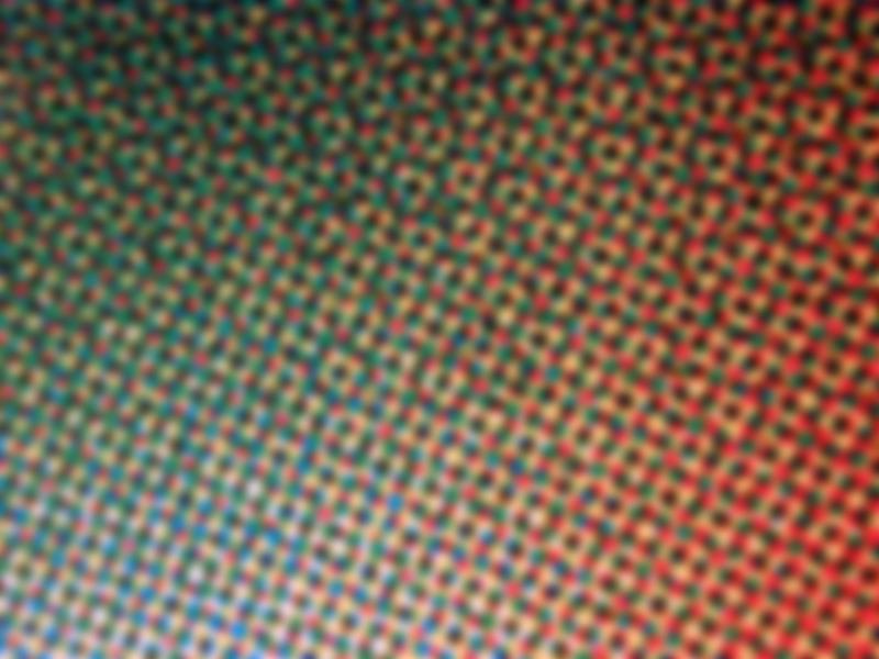 Free Stock Photo: Full frame background pattern of blurry or soft focused halftone dots representing a green to red gradient