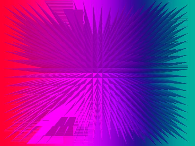 Free Stock Photo: Colorful illustration of graphic needles red and blue gradient tones