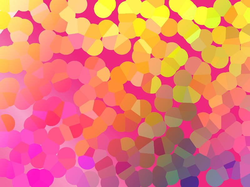 Free Stock Photo: Colorful abstract wallpaper background of pink and yellow microorganism shapes