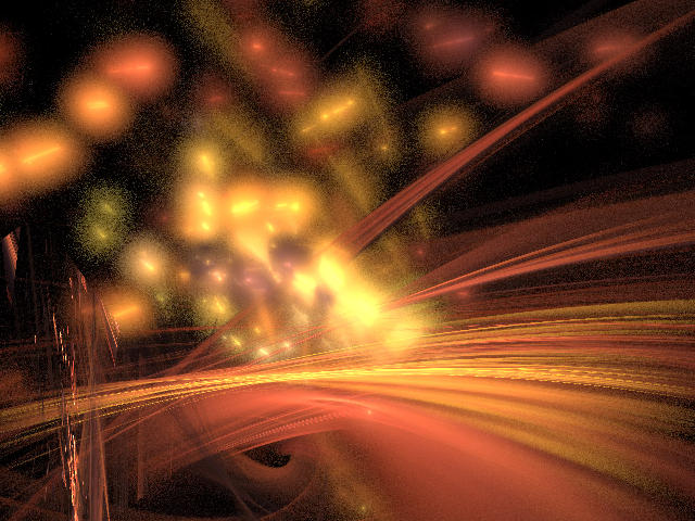 abstract fractal pattern, streetlights through bleary eyes