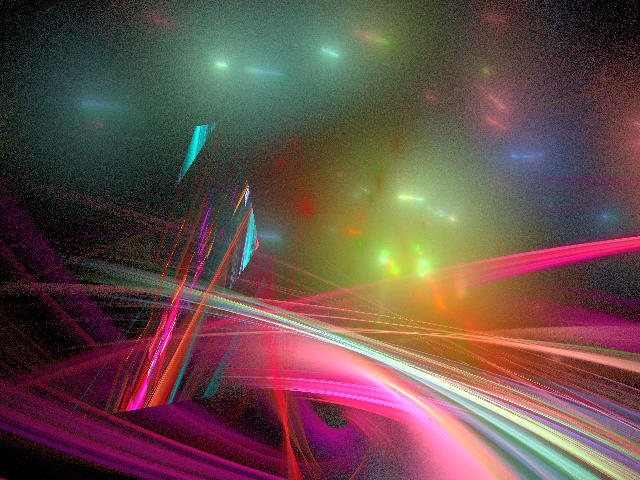 Free Stock Photo: a brightly coloured fractal render, bright spots and coloured lines