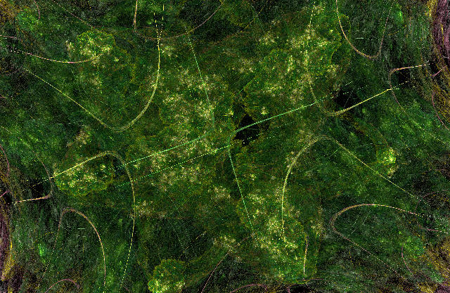 Free Stock Photo: a fractal render forming a natural green effect background