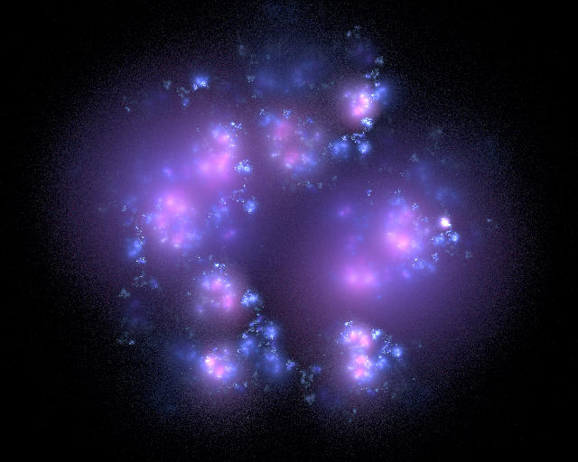 Free Stock Photo: fractal rendering of a glowing cloud