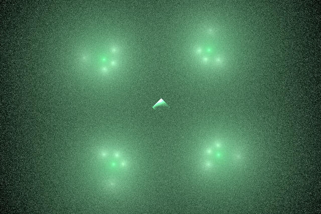 Free Stock Photo: abstract fractal rendering of a rising green square