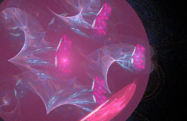Free Stock Photo: pink flower like computer generated pattern