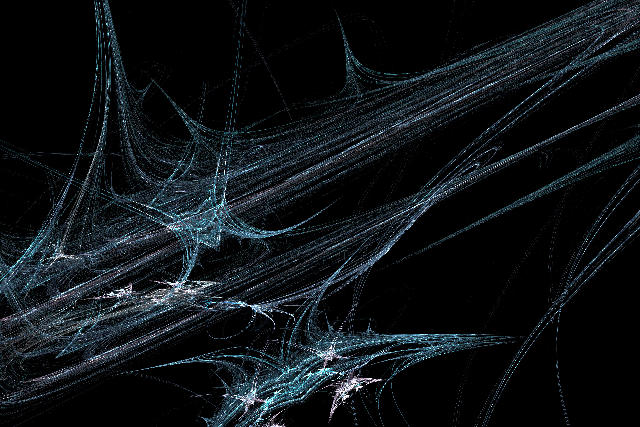 Free Stock Photo: a fractal pattern with tribal tattoo shapes