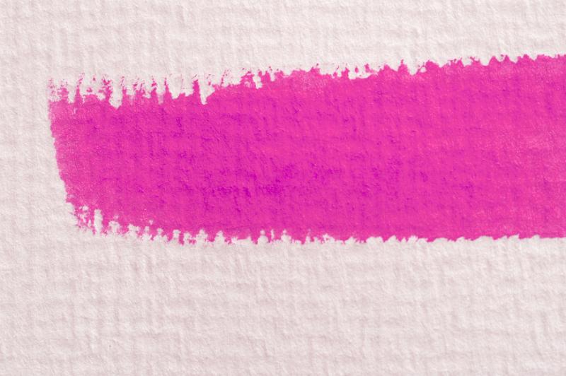 Free Stock Photo: Deep pink paint stroke across canvas paper for concept about urgency or love and Valentines