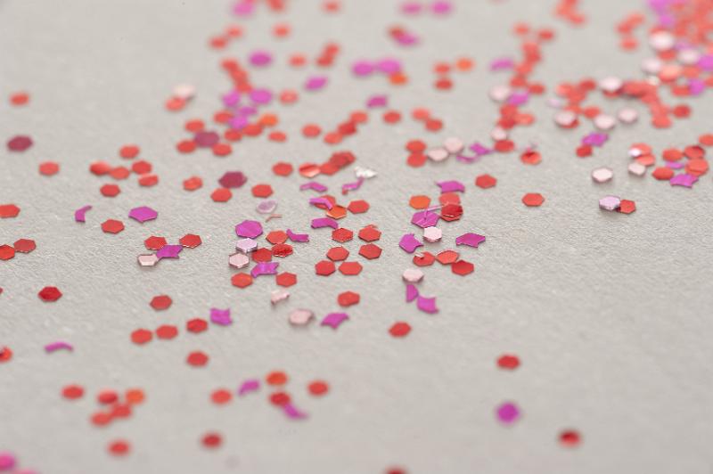 Free Stock Photo: A random scattering of pink coloured glitter