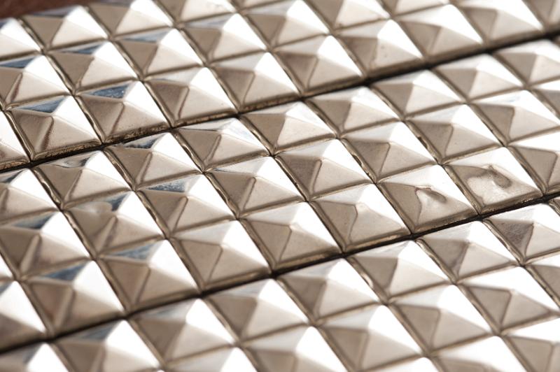 Free Stock Photo: A background of punk metal jacket studs