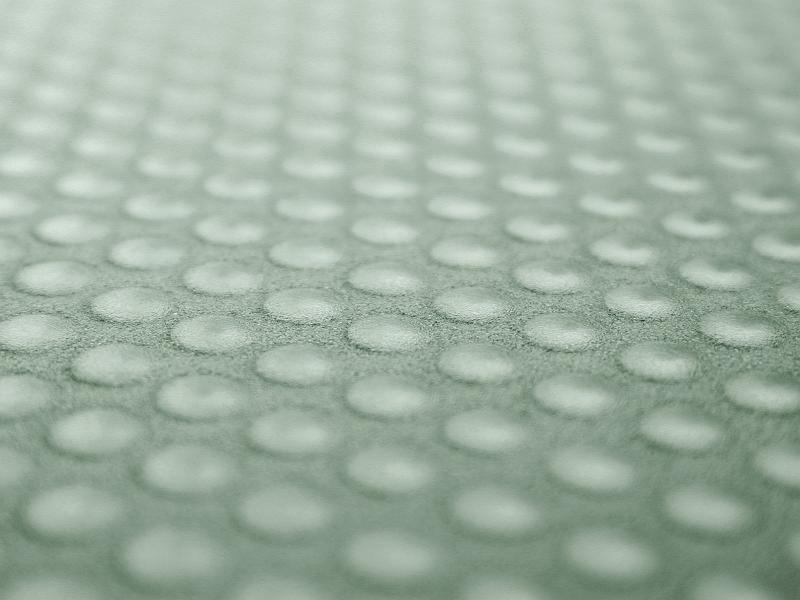 Free Stock Photo: Extreme close up of bubbled surface in long rows and colored in light sea green