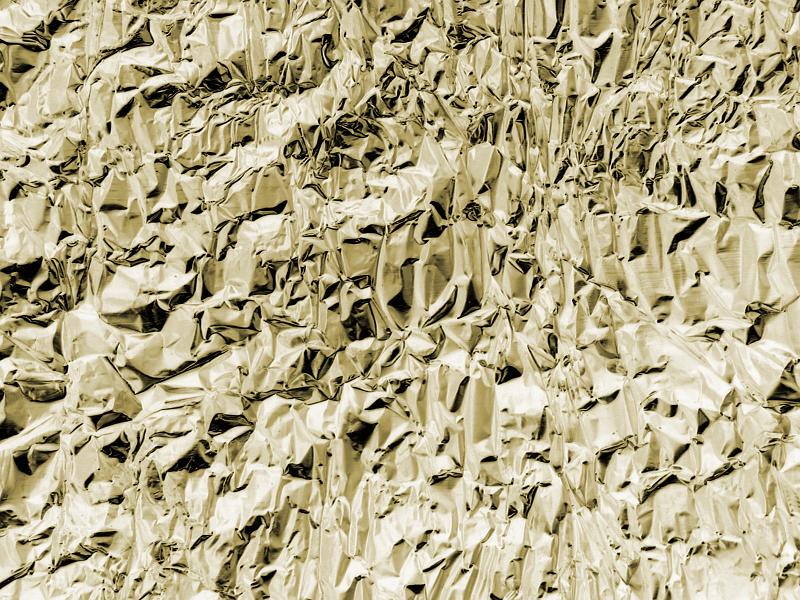 Free Stock Photo: Detailed background of wrinkled foil in yellow hue with rough texture with copy space