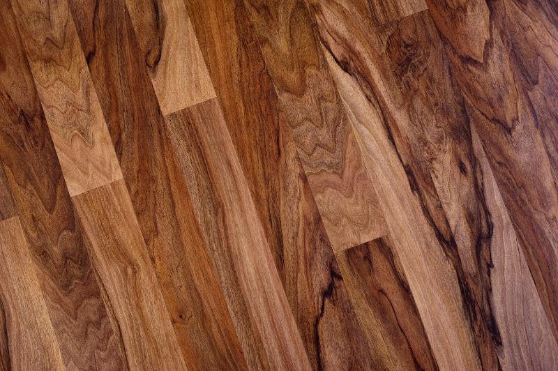 Free Stock Photo: angled image of a polished dark wood floor