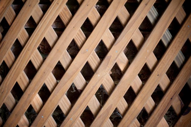 Free Stock Photo: diamond wood lattice unpainted