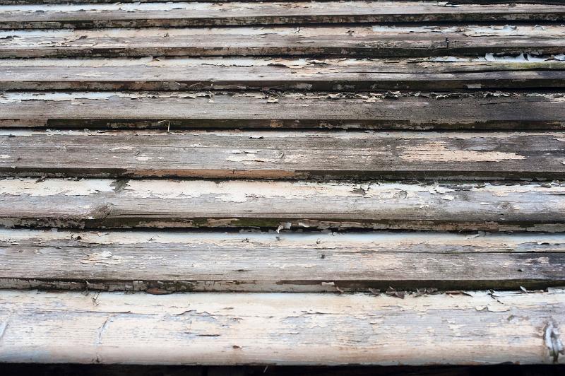 Free Stock Photo: old wooden weatherboading with flaking paint
