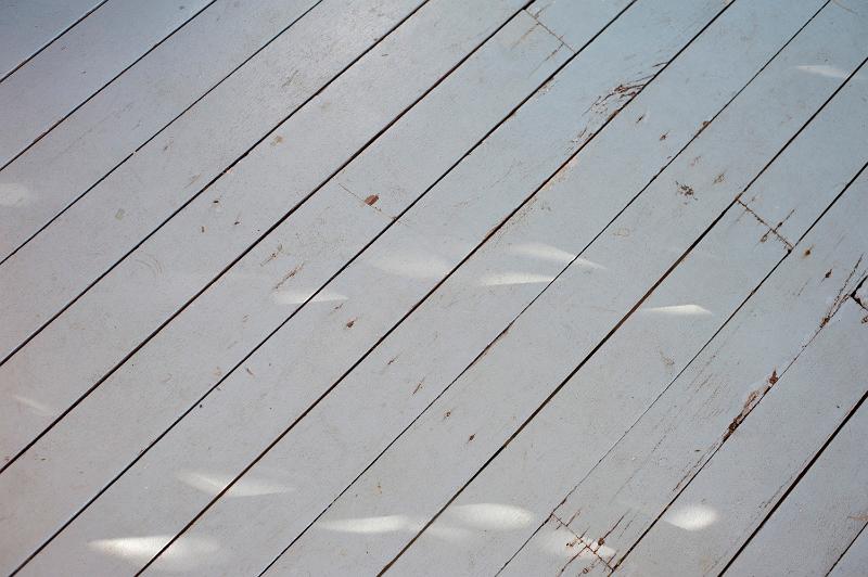 Free Stock Photo: painted hardwood deck timbers diagonal