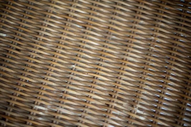 Free Stock Photo: macro image of a woven wicker surface from a chair