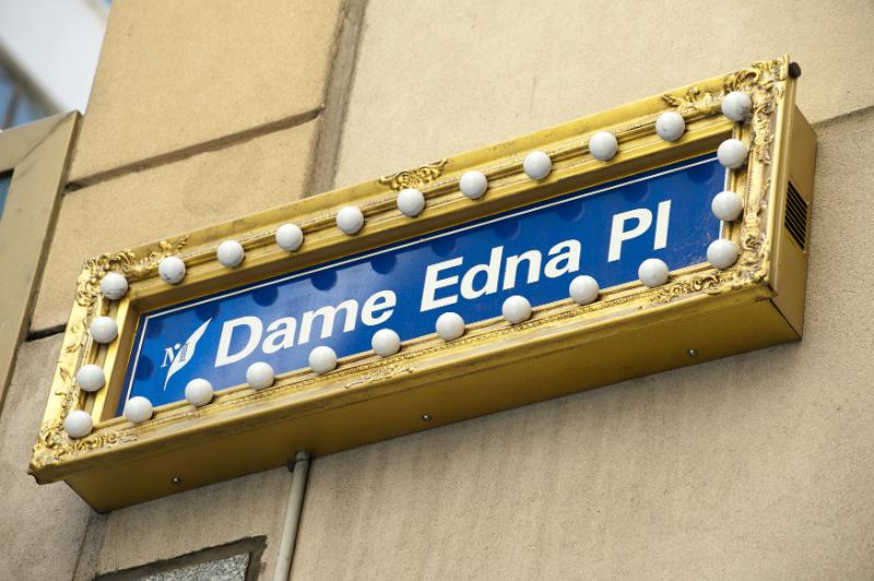 Free Stock Photo: Street sign for Dame Edna Place a laneway in Melbourne, australia