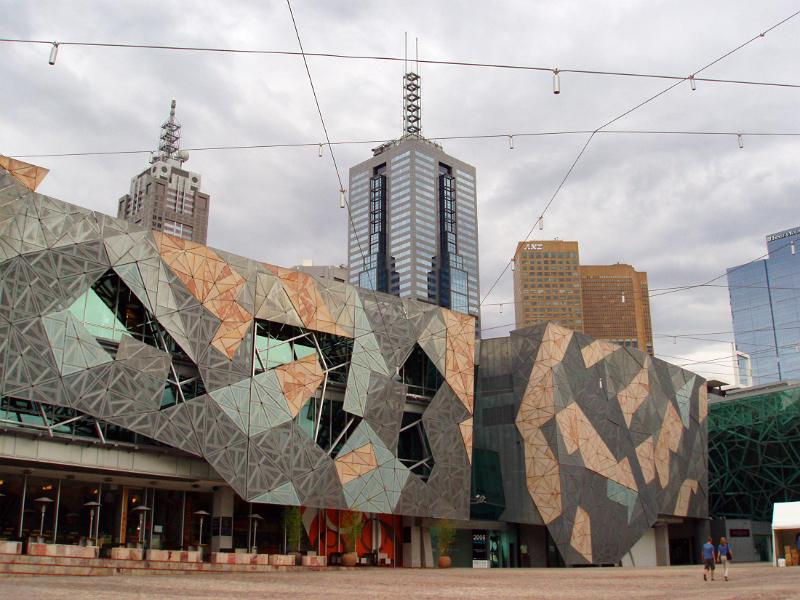 Free Stock Photo: modern architecture in federation square melbourne, australia