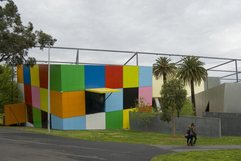 Free Stock Photo: The colourful design and building exterior of the Melbourne museum in Australia.
