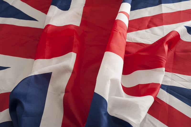 Free Stock Photo: Close-up of the waving national flag of the United Kingdom, known as Union Jack or Union Flag