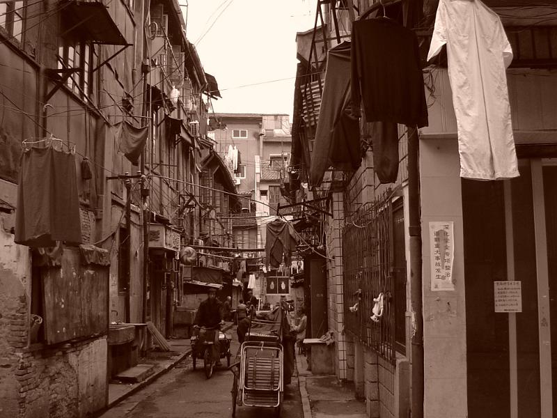Free Stock Photo: a narrow street in a poor area of china