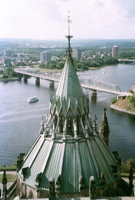 Free Stock Photo: roof of the library, the Canadian Parliament, Ottawa