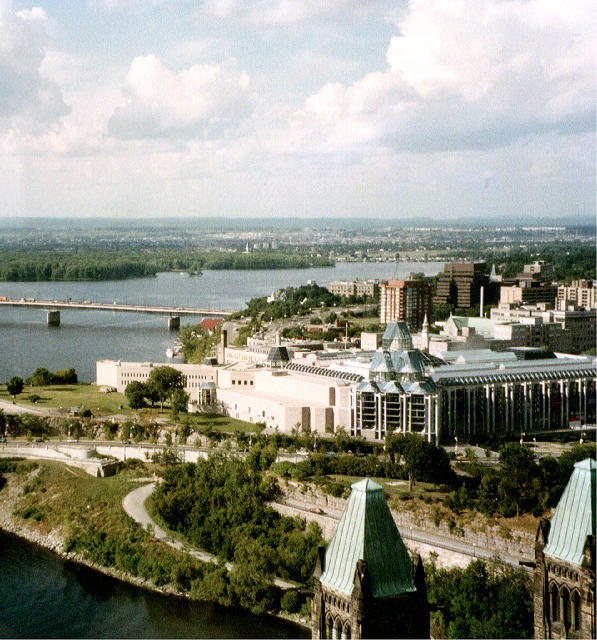 Free Stock Photo: a view from the top of the canadian parliament building, ottawa, canada