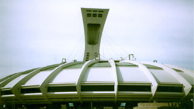 Free Stock Photo: futuristic architecture: an old photo of the montreal big-o