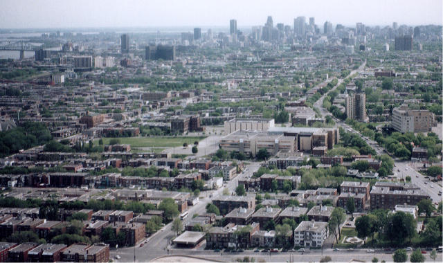 Free Stock Photo: a generic looking urban skyline aerial view