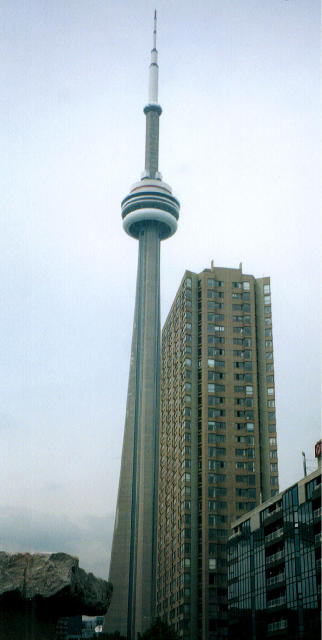 Free Stock Photo: looking up a torontos most recognised landmark