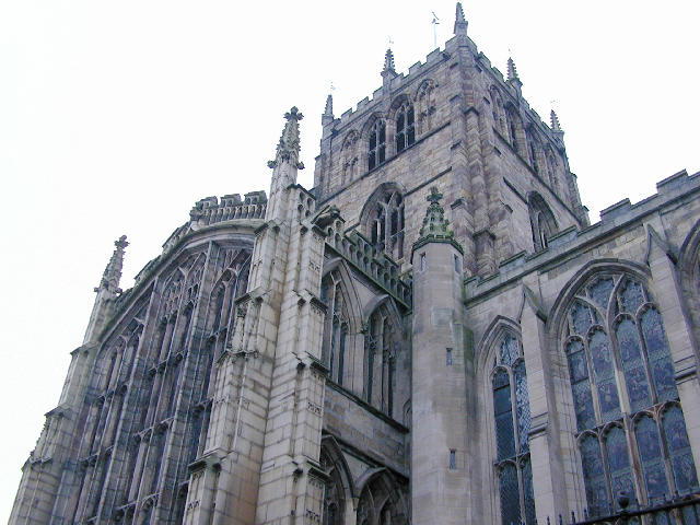Free Stock Photo: looking up at the gothic architecture of nottingham cathedral, england