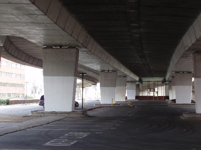 Free Stock Photo: underneath the mancunian way, elevated motorway in central manchester