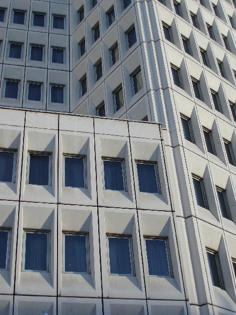 Free Stock Photo: rows of windows and concrete panels, modern building in christchurch, newzealand