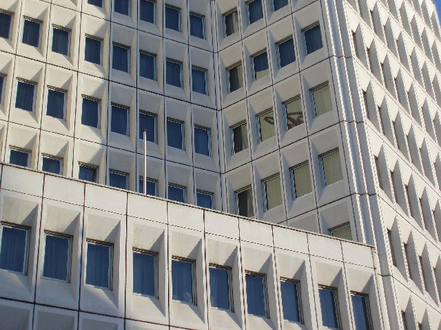 Free Stock Photo: study of windows and angles of a concete tower