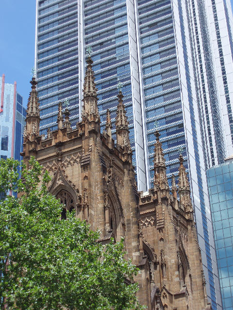 Free Stock Photo: Juxtaposition of old and modern architecure, luminaire building, sydney