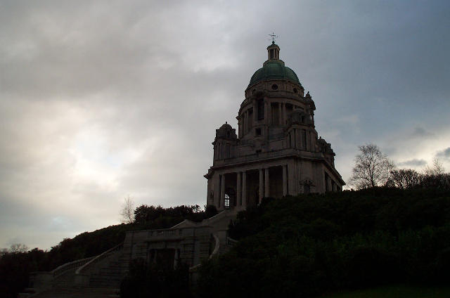 Free Stock Photo: dusk over the ashton memorial, williamson park lancaster, uk