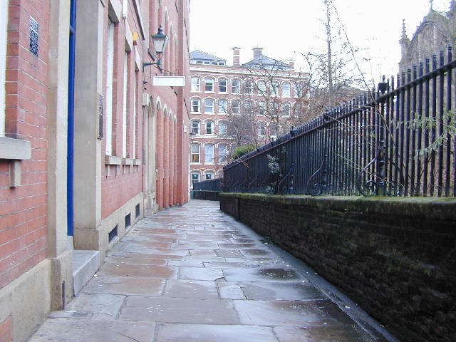 Free Stock Photo: narrow paved laneways in nottinghams historic lace market, england