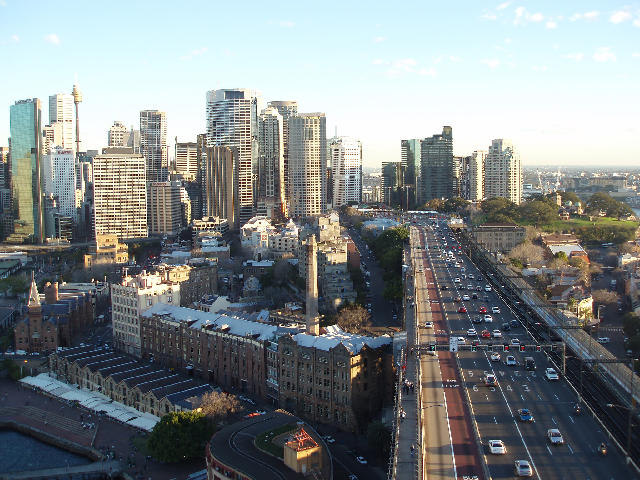 Free Stock Photo: sydneys central business district and cars on a busy main road
