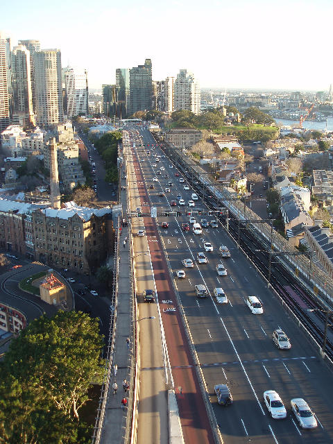Free Stock Photo: traffic flowing on a busy elevated road in sydney, australia