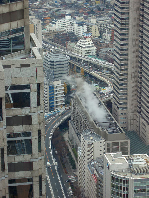 Free Stock Photo: elevated roads weave their way through the office towers in shunjuku tokyo