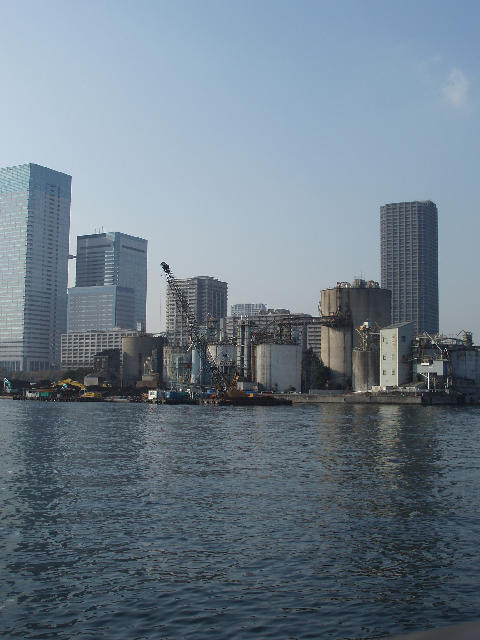Free Stock Photo: industrial urban buildings Shibaura Wharf, tokyo