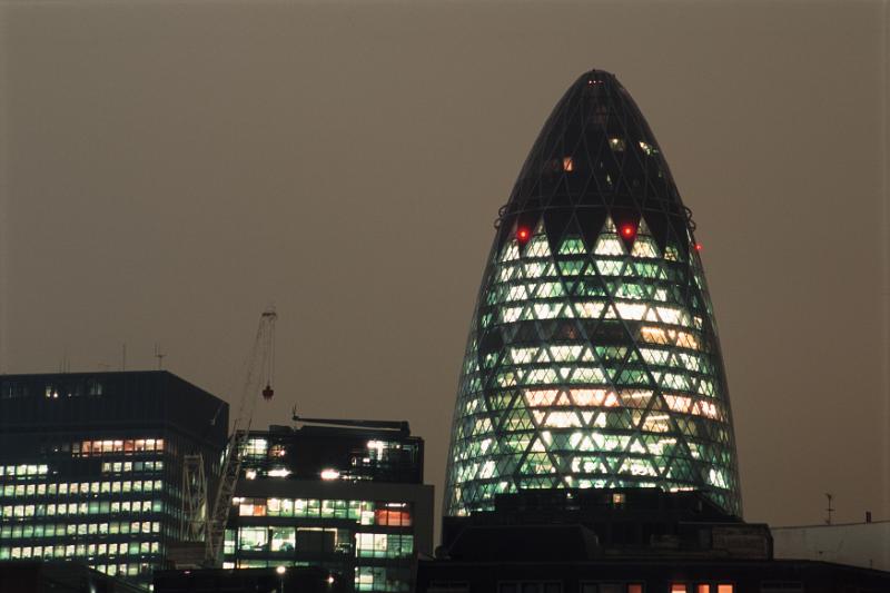 Free Stock Photo: Iconic london landmark at night with surrounding buildings, not property released, for editorial use only