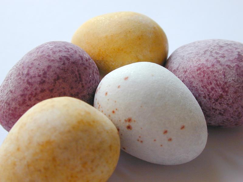 Free Stock Photo: easter chocolate sugar coated eggs
