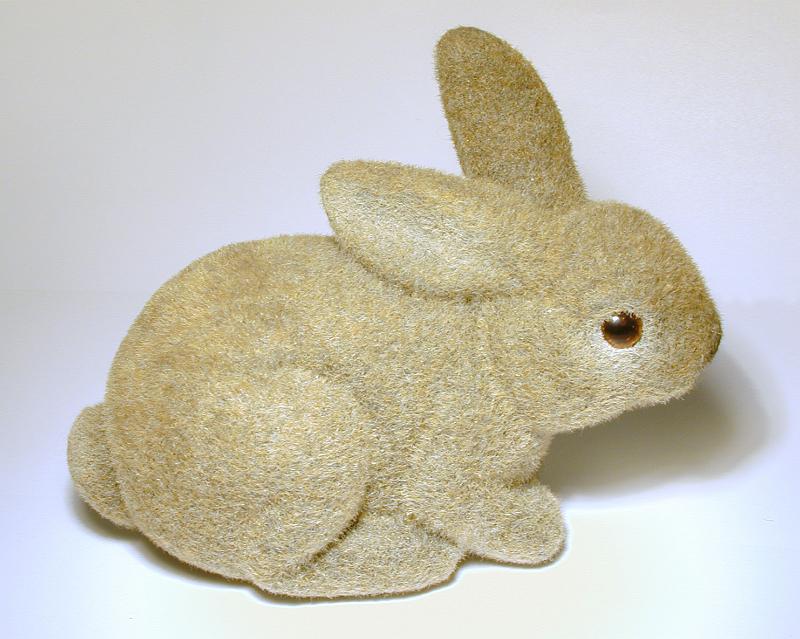Free Stock Photo: decorative easter rabbit ornament on white background