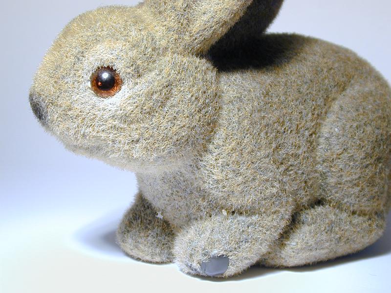 Free Stock Photo: a decorative grey easter rabbit ornament