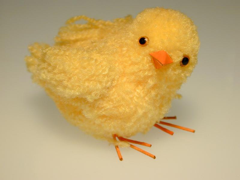 Free Stock Photo: a decorative wool spring chick
